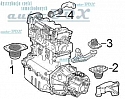 PODUSZKA SILNIKA DOLNA CENTRALNA SRL ALFA ROMEO 145 146 147 GT 156 JTD