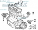 PODUSZKA SILNIKA DOLNA CENTRALNA ALFA ROMEO 145 146 147 156 GT JTD ITALY