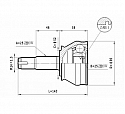 PRZEGUB PÓŁOSI ZEWNĘTRZNY OD KOŁA ALFA 145 146 155 1,4-2,0 16V FIAT BRAVO BARAVA MAREA PUNTO TD LANCIA DEDRA DELTA 1.8