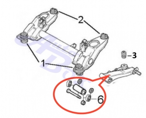 ZESTAW NAPRAWCZY WAHACZA TYLNEGO Fast ALFA 145 146 155 FIAT BRAVA BRAVO MAREA MULTIPLA PALIO SW LANCIA DEDRA DELTA