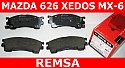 KLOCKI HAMULCOWE PRZÓD MAZDA 323 626 XEDOS MX-6 WVA21754