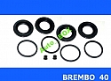 ZESTAW NAPRAWCZY REPERATURKA ZACISKU PRZÓD BREMBO 40 ALFA 156 GIULIETTA MITO A4 A6 BMW 1 F20 3 F30 RENAULT MEGANE II SPORT CLIO III SPORT 